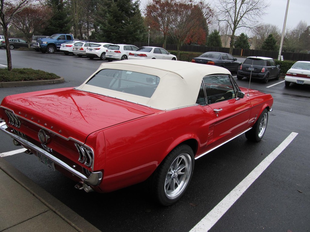 1967 Mustang Convertible Red White Top 0008-min